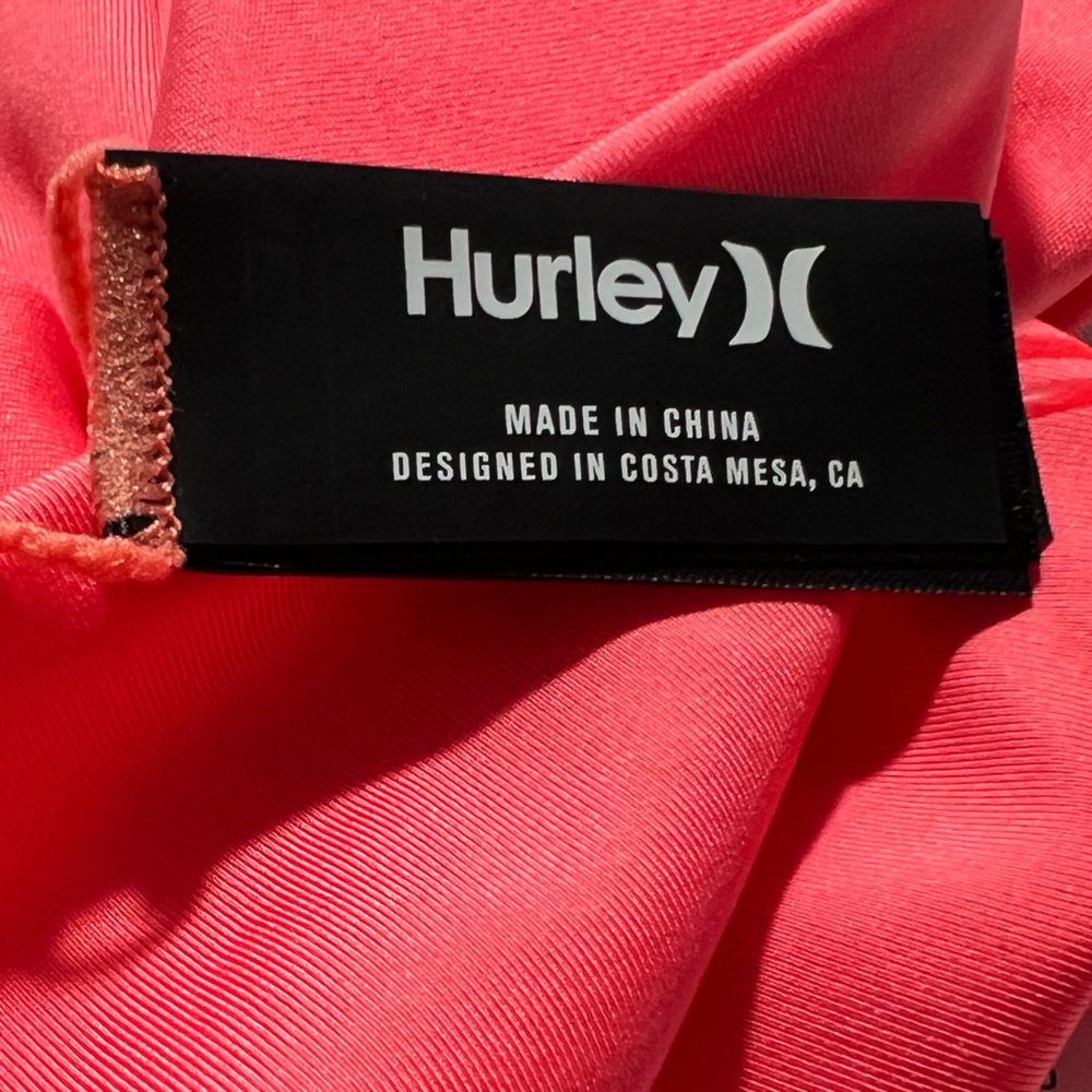 Hurley Carissa Moore Aloha Strappy Moderate‎ Coverage bikini Bottom small pink - Picture 7 of 11